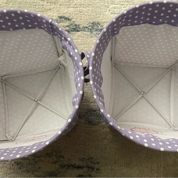 Purple Polka Dot Owl Storage Bins - Picture 5 of 6